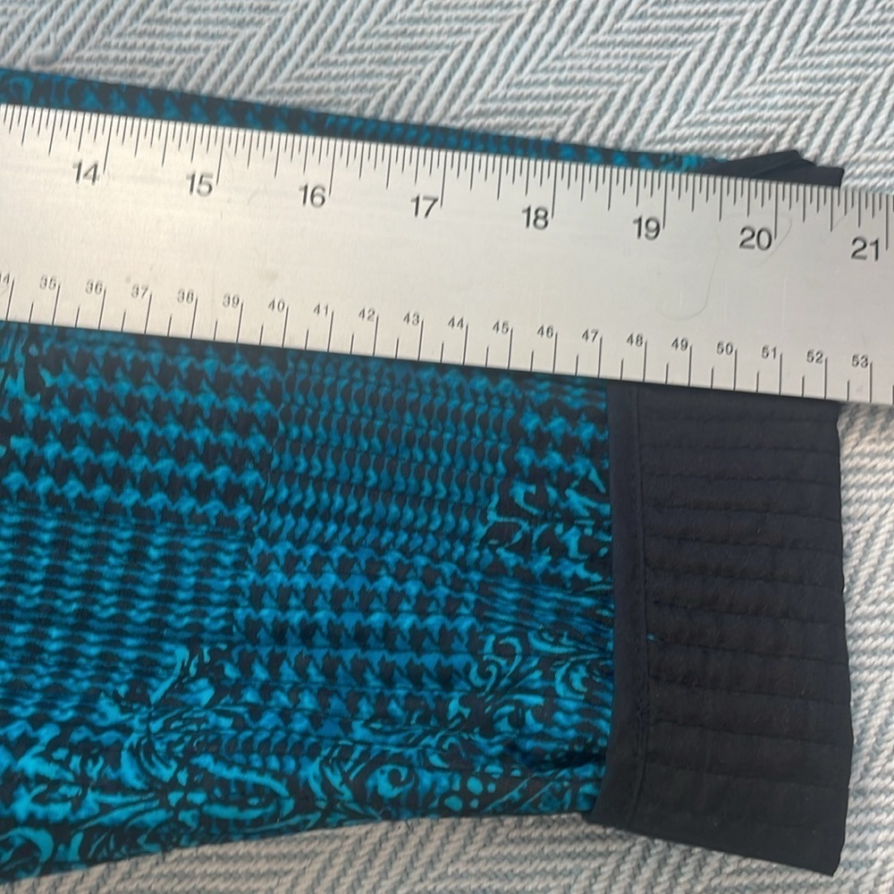 2X Jacket Pit to Pit 25 3/4’ Teal Blue and Black Reversible Preworn - Picture 13 of 13